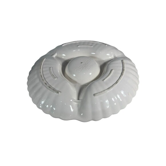 VTG Signature Housewares Chip & Dip Server California Classics 13"  Ceramic MCM - Picture 4 of 8